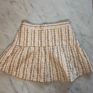 LoveShackFancy Cub Quilted Mini Skirt in
Marigold Banquet Size 4